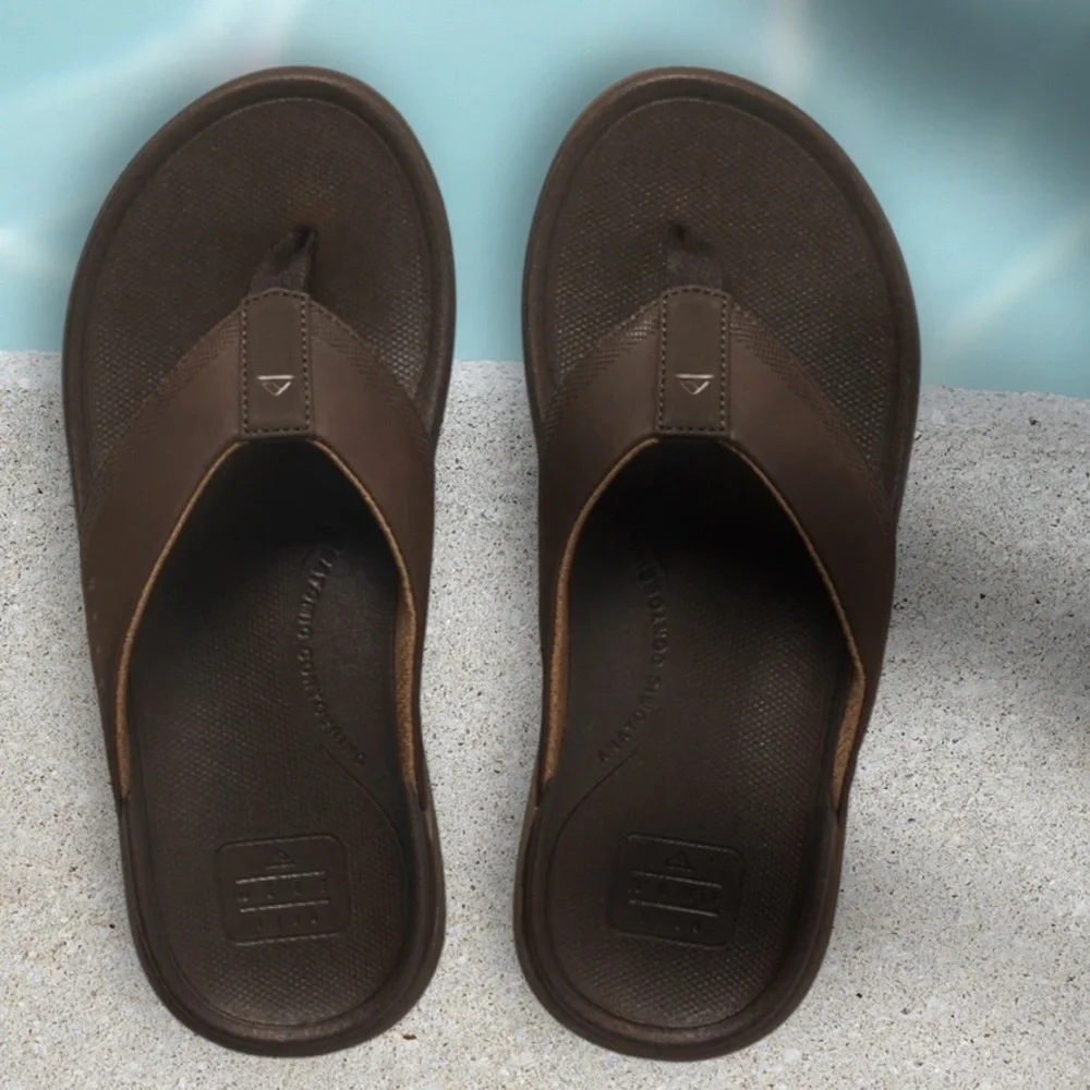 REEF Cushion Norte Sandals Dark brown Size 12 EUC